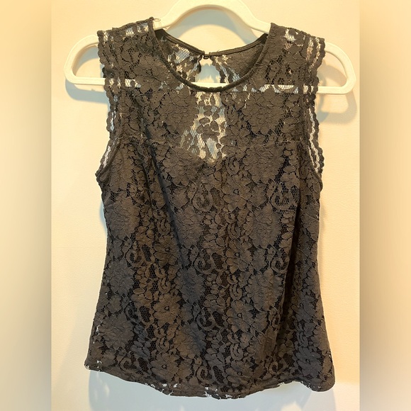Reitman’s women’s black sleeveless lace top Small - Picture 1 of 4